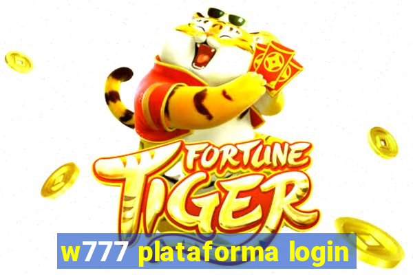 w777 plataforma login